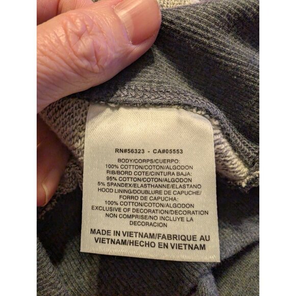 Nike Oregon Ducks Hoodie Womens Large Grey Full Zip Rhinestone Bling Back... - Picture 6 of 7